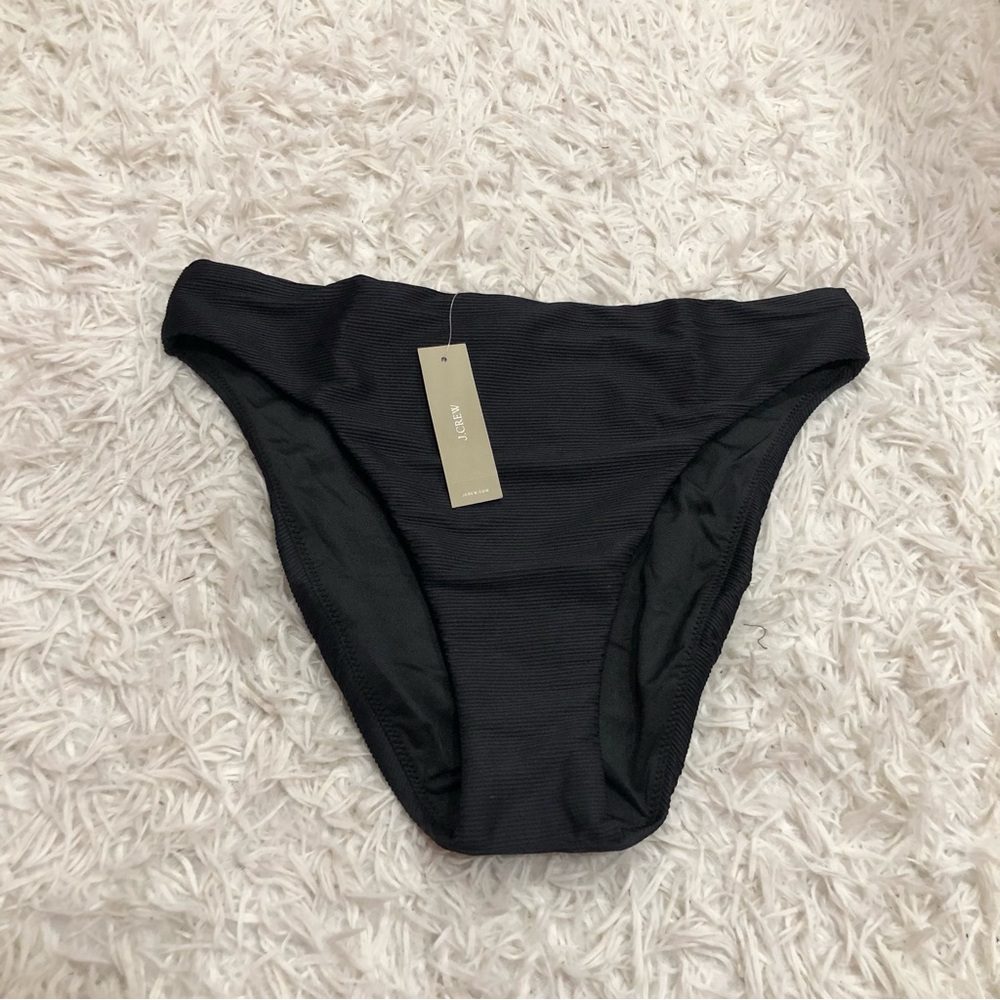 J Crew Ribbed High rise cheeky black‎